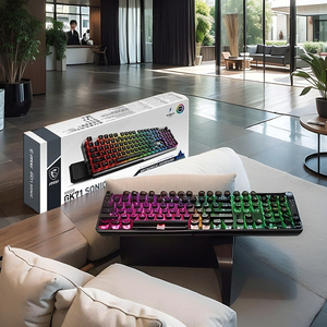 <span class=keywords><strong>Msi</strong></span> Vigor gk71 Sonic màu xanh chúng tôi Red Axis Máy tính để bàn chơi Game bàn phím - Product Image 3
