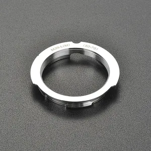 Adaptateur en cuivre pour <span class=keywords><strong>objectif</strong></span> <span class=keywords><strong>Leica</strong></span> M39 LTM 6 bits vers monture M L/M 50-75 35-135 28-90, service d'usinage CNC sur mesure, pièces en laiton - Product Image 1