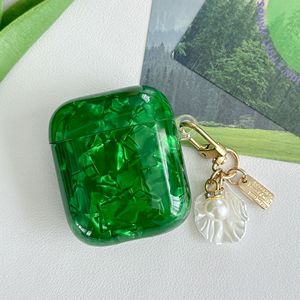Nouveau luxe IMD Jade vert <span class=keywords><strong>coque</strong></span> motif casque étui pour Apple Airpods 1 2 3 4 Airpods Pro 1 2 3 couverture de casque à la mode - Product Image 1