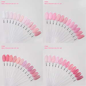 Vendeeni Sıcak Popüler Bahar 48 Renk Nude Pembe Jel Oje Seti Kutusu TPO HEMA İçermez OEM Özel Pembe Jel Oje Koleksiyon Seti - Product Image 6