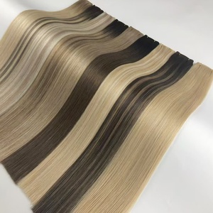 Extensiones <span class=keywords><strong>de</strong></span> Cabello Ruso <span class=keywords><strong>de</strong></span> Doble Trama <span class=keywords><strong>de</strong></span> Alta Calidad Ruili, Cabello Virgen <span class=keywords><strong>Invisible</strong></span> que se Puede Cortar para un Cabello Natural - Product Image 1