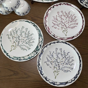 Nuevo Producto: Juego de Vajilla de Porcelana Fina Europea de Lujo, 41 Piezas, Color Verde, para la Familia - Product Image 3