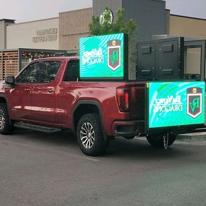 Thương mại bên ngoài quảng cáo kỹ thuật số LED hiển thị bảng điều chỉnh dấu hiệu xe tải di động Trailer Hitch P2 P3 P4 P5 Bảng điều khiển hiển thị biển quảng cáo - Product Image 6