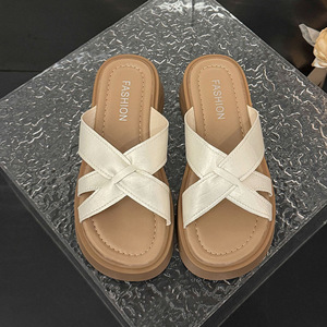Women's Summer New Arrival Height Enhancing Thick Soled Flat Thong <b>Sandals</b> 2026 Versatile Casual <b>Sandals</b> for Women - Product Image 3