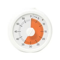 60-Minuten Visueller Timer für Selbstdisziplin, Geräuschloser Betrieb, Küchen-Kochtimer, Quadratisches / Rundes Design, Visualisierung