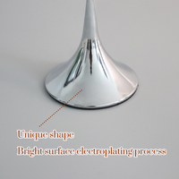 Lampe de table LED moderne sans fil avec batterie 5000mAh, tissu finition argent chromé, corps en résine, éclairage pour hôtels et centres de villégiature