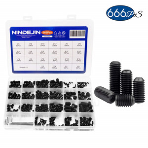 Juego de tornillos Allen Grub de grado 12.9, M2 M3 M4 M5 M6, tornillos hexagonales de acero, óxido negro, kit de tornillos métricos DIN - Product Image 2