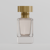Flacons pompe carrés en verre transparent LANCAI 30/50 ml avec bouchon en bois, finition mate et sérigraphie givrée
