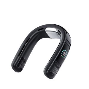 Bladeless Neck Semiconductor Ice Cooling Digital Display Ring Air Outlet Hands-Free Rechargeable Portable <b>Mini</b> Silent <b>Fan</b> - Product Image 6