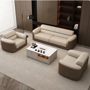 Factory Cheap Leather Conference <strong>Room</strong> Sofa <strong>Set</strong> Boss Reception And Reception Office Sofa With Metal Frame - Product Image 3