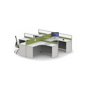 Muebles de oficina modulares modernos Centro de llamadas Grupo Oficina Personal Escritorio Estación de trabajo para empleados - Product Image 1
