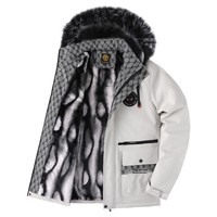 Nouvelle arrivée hiver transfrontalière : Doudoune matelassée premium en polyester pour homme avec capuche amovible, extra-épaisse, style streetwear