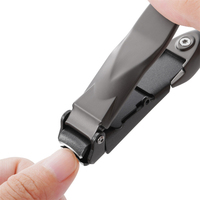 WELLFLYER NC-589 Nouveauté Coupe-ongles en acier inoxydable pour doigts et orteils avec récupérateur – Soin personnel
