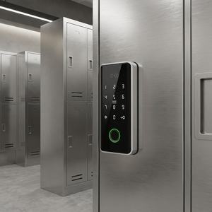 Cerradura de puerta digital con huella dactilar y contraseña electrónica de aluminio inteligente de última generación para habitaciones de hotel y taquillas metálicas. - Product Image 5