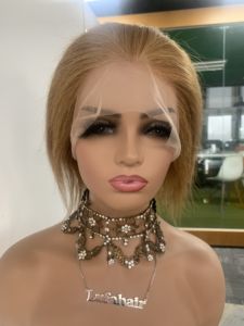 DX479手工制作全高清蕾丝假发编织无结假发卡特琳娜假发非洲黑人女性短辫子8英寸10英寸27 # 棕色 - Product Image 2