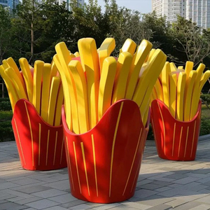 Mô hình trang trí bằng nhựa FRP lớn hình que chiên giòn, phù hợp cho nhà thờ, nghĩa trang trong nhà, nhà hàng Hamburg, đồ ăn - Product Image 5