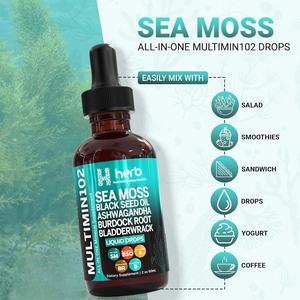 Gotas de Musgo Irlandés Orgánico de Marca Privada OEM/ODM, Extracto Vegano para la Salud Inmunológica y de las Articulaciones, 2 ml por Porción, 60 ml/botella, Adulto - Product Image 5