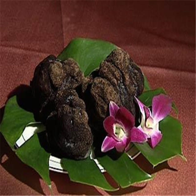 Свежий зрелый черный трюфель с сильным ароматом