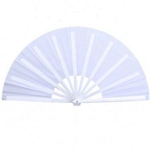 Abanico Plegable de Bambú Grande de 13 Pulgadas con Impresión Personalizada y Logotipo - Product Image 3