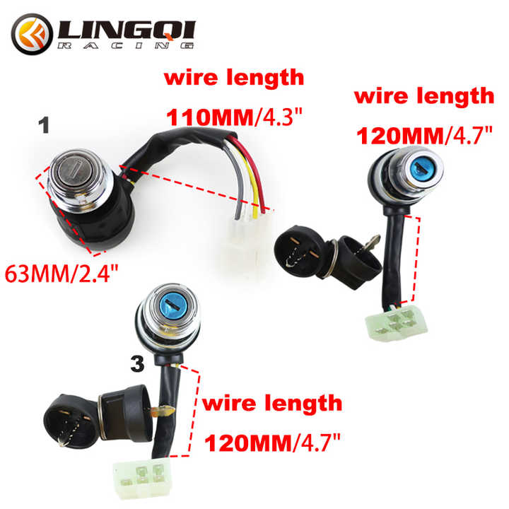 Interruttore Accensione A Chiave 4 Fili - Per Quad, ATV, Go Kart E Moto - Foto 8