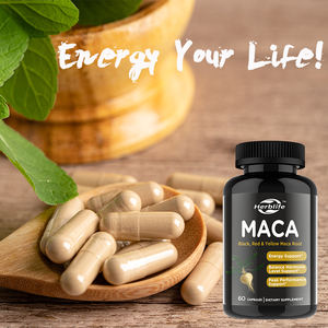 Özel etiket OEM takviyesi organik Maca kök kapsüller siyah + kırmızı + sarı Maca kök kapsül takviyesi - Product Image 4