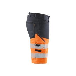 BLAKLADER - 154118119653C62 Pantalones cortos de alta visibilidad stretch Gris medio/naranja-EAN 7330509748350 ROPA DE TRABAJO DE LA HI-VIS - Product Image 4