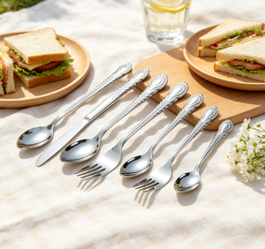 Juego de Cubiertos Económicos de Acero Inoxidable, Cuchillo, Tenedor y Cuchara, para Restaurante, Hogar y Uso Diario - Product Image 3