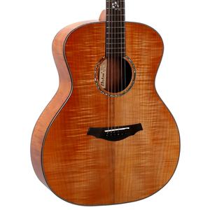 กีตาร์โปร่งทรงกลม 40 นิ้ว ไม้แท้ 20 เฟรต ด้านหลังและด้านข้างทำจากไม้โอคูเม่<span class=keywords><strong>ลาย</strong></span><span class=keywords><strong>เสือ</strong></span> เคลือบเงา ขายตรงจากโรงงานจีน - Product Image 1