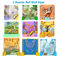 Jeu de ballon mural pour enfants, équipement de terrain de jeu en plastique souple, piscine à balles pour utilisation en intérieur/extérieur, centres scientifiques, musées, parcs d'attractions