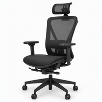 Silla de Oficina Ejecutiva Ergonómica con Reposabrazos 3D y Malla Completa, Silla de Gerente para Computadora, Giratoria y Ajustable para Oficina