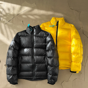 <span class=keywords><strong>Veste</strong></span> en duvet de canard à col montant décontractée avec logo imprimé, nouvelle collection hiver No* Série 25ss, style couple - Product Image 1