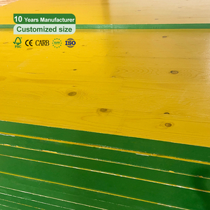 21/27mm không thấm nước Ba lớp bảng điều khiển <span class=keywords><strong>3</strong></span> lớp màu vàng màn trập cho ván khuôn bê tông - Product Image 1