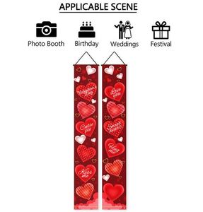 High Quality Digital Festive Celebration Flag Valentine's Day Theme Door <b>Curtain</b> Decoration Custom Wholesale - Product Image 4