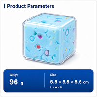 Bloc de construction en forme d'élément de Noël, cube anti-stress fait main, jouet souple fait main, logo personnalisé, emballage personnalisé, OEM, ODM, vente en gros