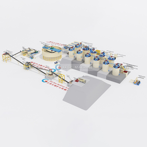 Usine minière de production de traitement CIL par cyanuration de minerai d'or à haute récupération pour roches dures, Burkina Faso - Product Image 2
