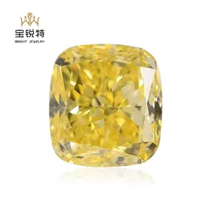花式黄色钻石0.5-2克拉Vs1花式形状Cvd Hpht钻石IGI宽松实验室钻石