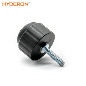 Hyderon Adjustable Shock Absorption Feet With Threaded Stem <b>Plastic</b> <b>Rubber</b> Industrial Furniture Casters - Product Image 3