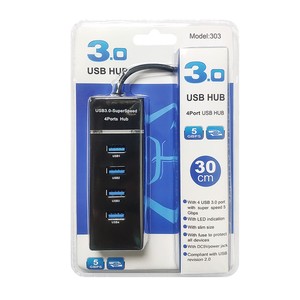 1 * USB 3.0 + 3 * USB 2.0 HUB Splitter tốc độ cao Multiport Slim HUB Adapter 23cm dòng Chiều dài xách tay Mini USB Expander Hub - Product Image 2
