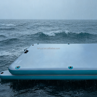 Hailebao Plateforme flottante gonflable portable en PVC, tapis de pêche, tapis d'air pour quai ou bateau, pour tous les âges