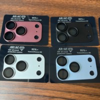 Protecteur d'objectif d'appareil photo complet en PMMA peint en rouge cerise métallisé avec verre optique pour iPhone 18 Pro Max