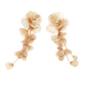 ต่างหูแบบยาวประดับพู่กิ่งไม้ดอกไม้สามมิติสไตล์ยุโรปอเมริกันย้อนยุค ดีไซน์เก๋ไก๋ โดดเด่นสะดุดตา - Product Image 2