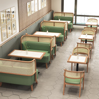 Table basse de restaurant bon marché de haute qualité avec meubles de chaises en marbre/bois