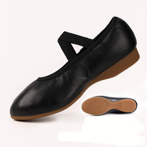 Zapatos de Ballet de Cuero Genuino para Mujer, Suela de Goma Suave, Antideslizantes para Interiores y Exteriores, Zapatos de Baile para Profesores - Product Image 6