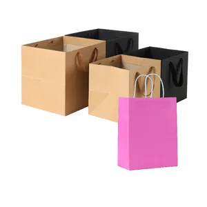 China Factory Supplier Small Medium And Large Size, Biodegradable Kraft Grocery Food Baking Package Paper Bags/