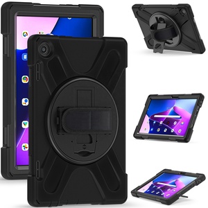 Para <span class=keywords><strong>Lenovo</strong></span> <span class=keywords><strong>Tab</strong></span> <span class=keywords><strong>M10</strong></span> 3RD <span class=keywords><strong>Gen</strong></span> <span class=keywords><strong>3</strong></span> 2 M11 Xiaoxin Pad 11 pulgadas 2024 360 correa de mano y hombro giratoria funda a prueba de golpes - Product Image 2