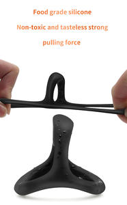 Anneau d'amélioration des performances pour hommes, boucle en silicone réutilisable, soutien intime, favorise la circulation, retarde l'éjaculation - Product Image 5
