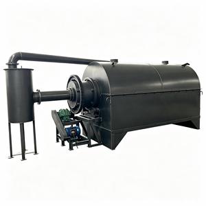 Four de carbonisation rotatif continu pour la fabrication de charbon de bois 40kW 380V en acier au carbone haute automatisation scellé - Product Image 2
