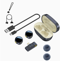 Microphone Lavalier Sans Fil (M9S) le Plus Vendu, Qualité Professionnelle, Type C, pour Enregistrement et Diffusion en Direct Haute Définition