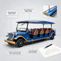 Bus électrique rétro Renqi, style antique accrocheur, utilisé pour les sites touristiques, les mariages, les défilés et les événements