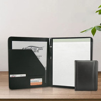 Fournitures de bureau en cuir PU personnalisable en gros organisateur porte-documents Padfolio A4 dossier portefeuille pour le classement